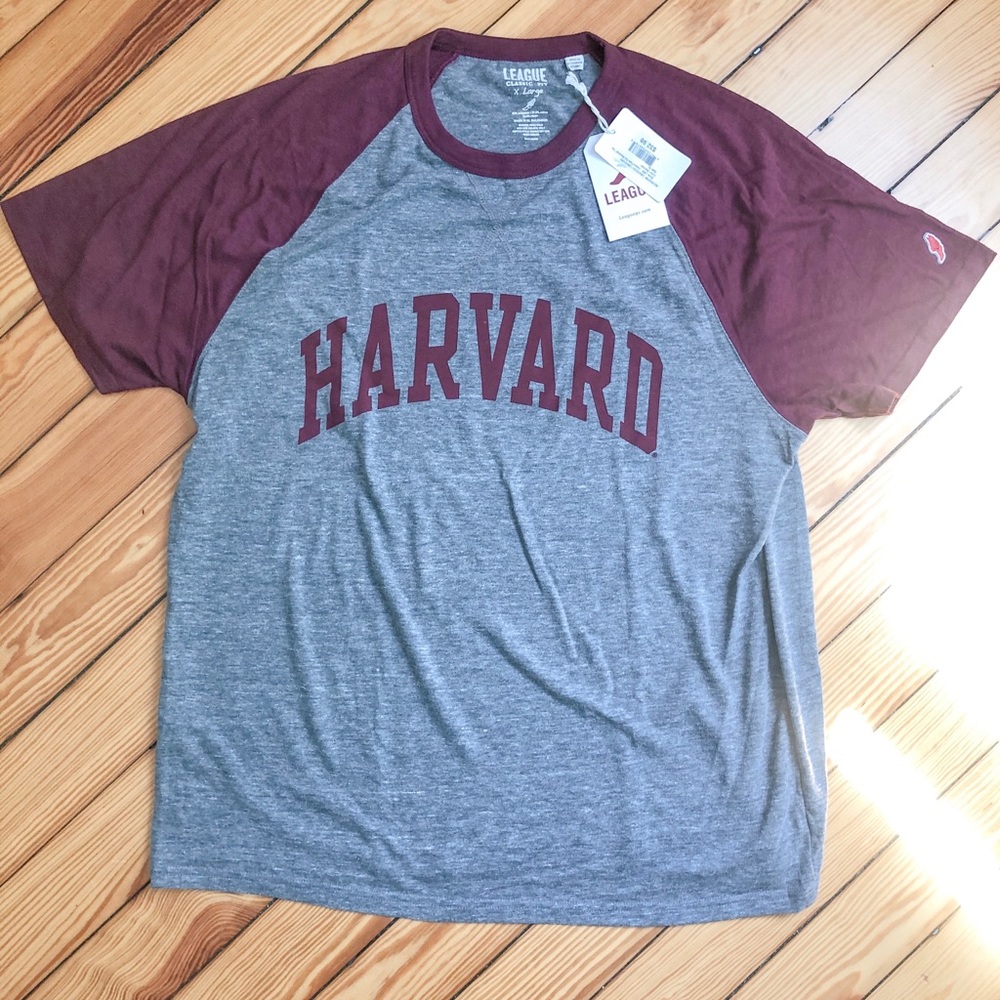 Harvard Short Sleeve Baseball Tee